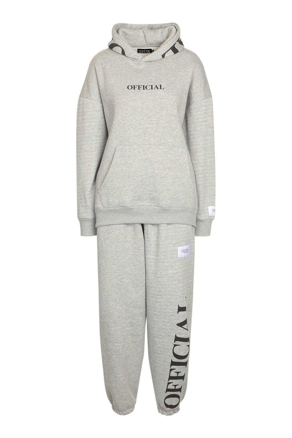 Oversized Official Hood Print Tracksuit
